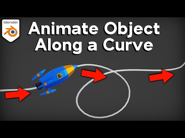 Animate an Object Along a Curve (Blender Tutorial)