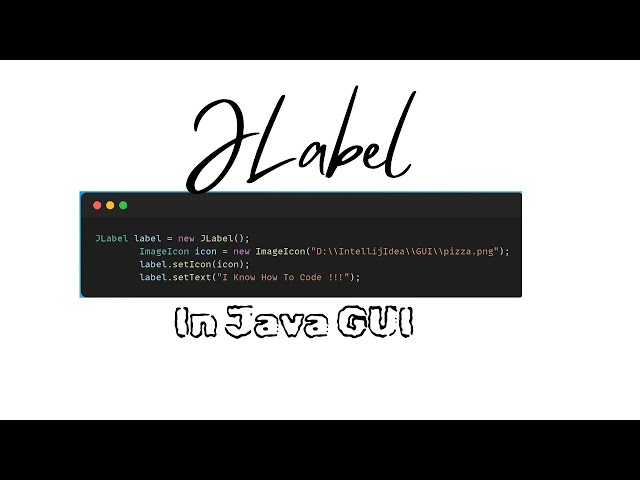 JLabel in Java GUI | No Talking COding with Music | Java Tutorial with @CodeSher