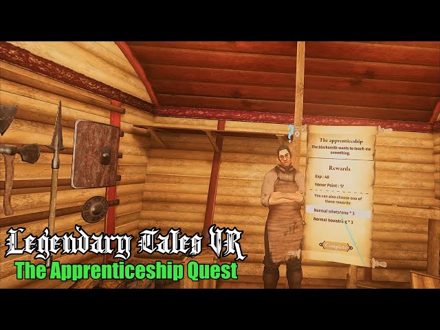 The Apprenticeship Quest in Legendary Tales on PSVR2