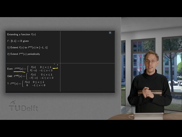 Even and odd extensions of a function
