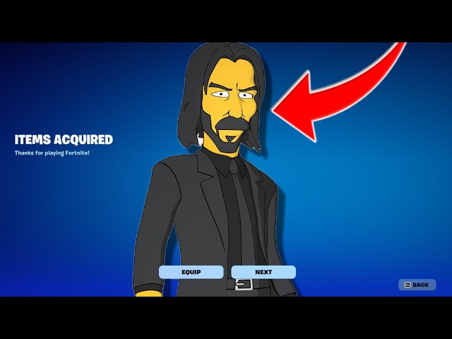 HOW TO GET JOHN WICK SIMPSONS SKIN STYLE FOR FREE IN FORTNITE! (SIMPSONIFIED JOHN WICK)