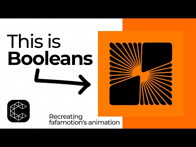 I tried Recreating This Animation in Cavalry App (using Booleans)