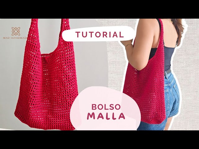How to make a crochet MESH STITCH BAG 🧶 easy, useful, and beautiful | Tutorial