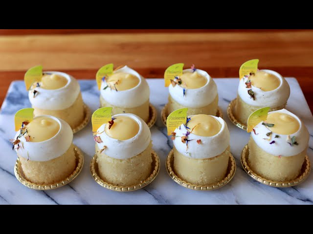 Citrus Mini Cake 🍋 | Lemon Lime Curd & White Chocolate Cream