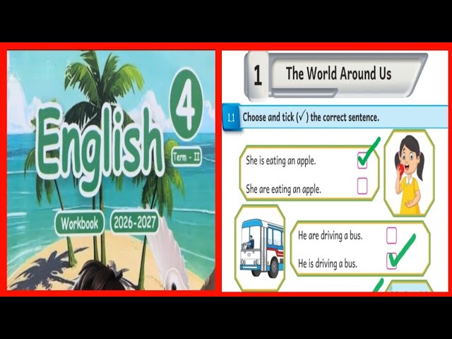 #2026, The World Around Us, Class -4, English workbook answer 