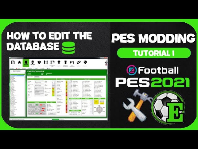 PES Modding Tutorial #1 - How to edit the PES2021 database
