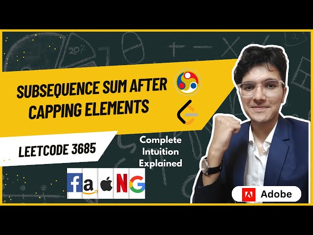 Subsequence Sum After Capping Elements | LeetCode 3685 | Weekly Contest 467