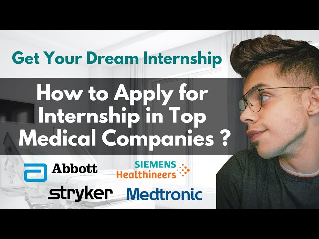 Biomedical Students : How to apply for Internship in Top Medical Companies| Biomed Bro !