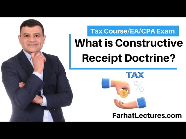 Constructive Receipt Doctrine Explained