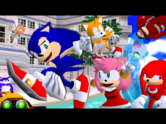Sonic Adventure SURREALISTA! 🦔💧💎 | animación/parodia de DavuuWart