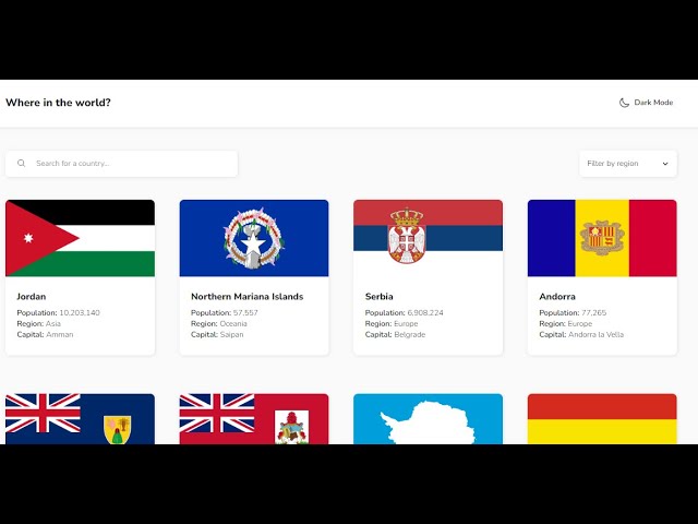Completed REST Countries API Project - Frontend Mentor Challenge