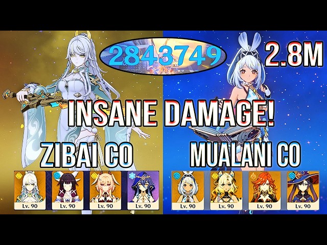 ⭐ 2.8M DMG... Mualani Is INSANE! | Zibai Spiral Abyss 12 | Genshin Impact