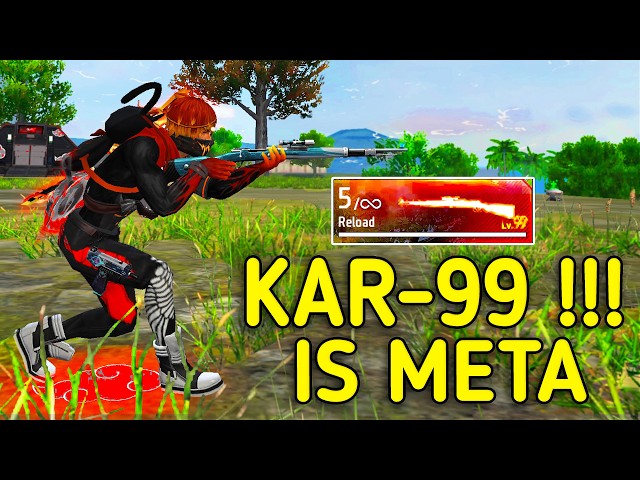 NUEVO NIVEL 99 KAR98🔥😱 !!! ¿EL KAR98 MÁS PELIGROSO DE LA HISTORIA EN FF? || SOLO VS SQUAD || 90% ...