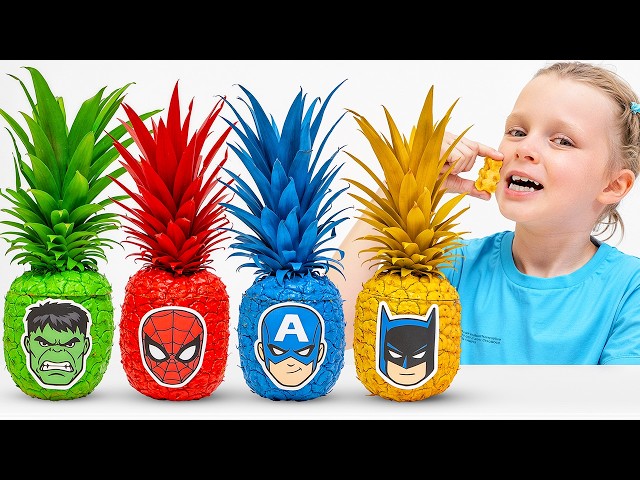 Alex and Dasha Eat Magic Pineapples and Save Everyone in Town from T-Rex!
