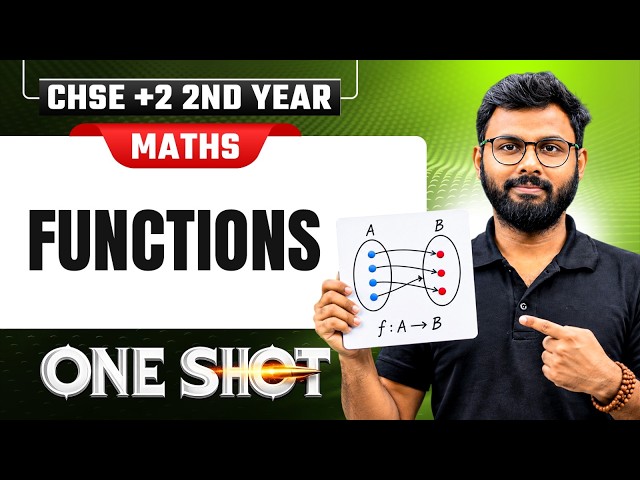 Relations and Functions in One Shot ( Part 2 Functions ) 📐 Class 12 Maths | CHSE +2 2nd Year LIVE