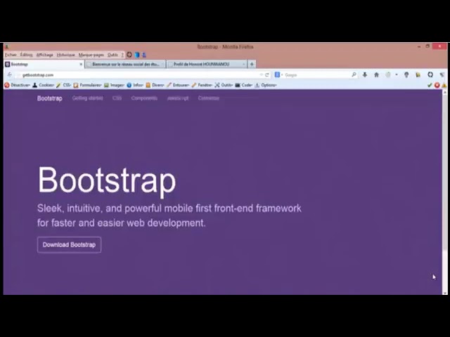 bootstrap tutorial 1  Introduction Framework CSS darija640x360