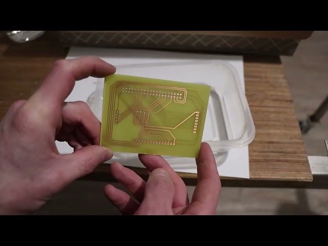 Electroless plating after PCB etching process