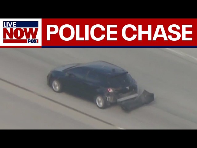 WATCH: Police use spike strip during chase of possible murder suspect