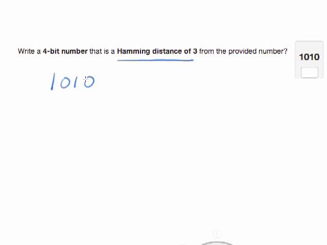 How to compute a number at a given Hamming distance
