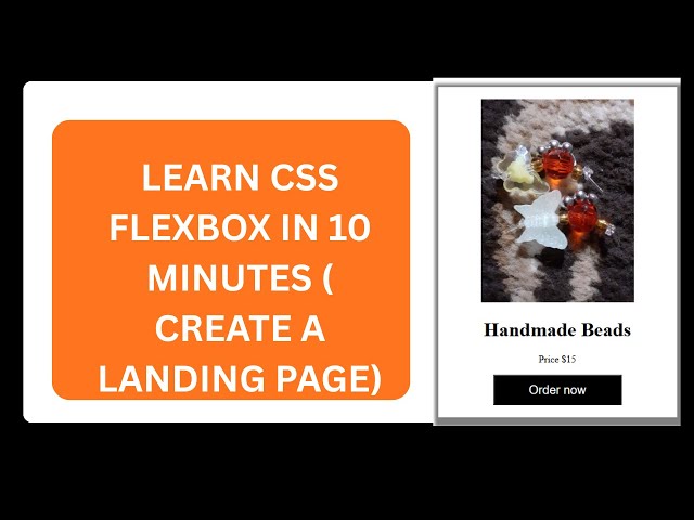 Flexbox CSS in 10 minutes | create a landing page using CSS flexbox