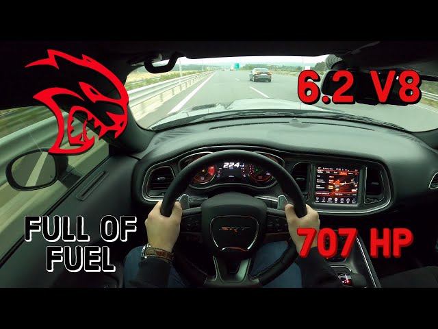2016 Dodge Challenger SRT HELLCAT V8 6.2L 707HP | Acceleration Autobahn POV Test Drive