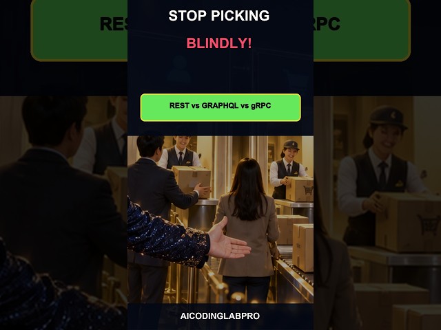 REST vs GraphQL vs gRPC: Stop Picking Blindly! 😱 #Shorts #aicoding #githubcopilot #ai코딩 #graphql
