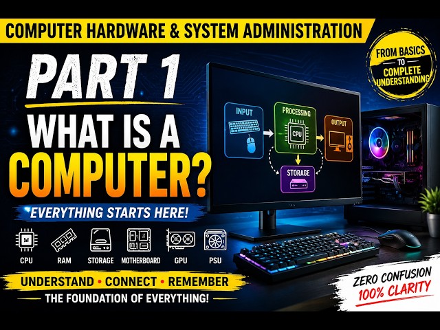 Computer Hardware & System Administration — Part 1 | What Is a Computer? | Cyber Snacks | #hardware