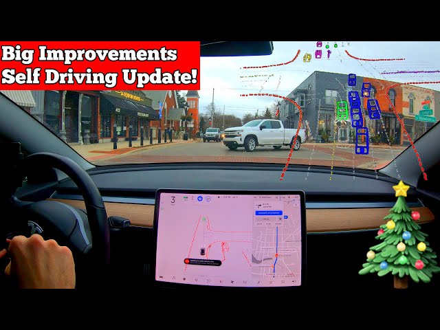 Better Turning and Visualizations in Tesla Software Update 2020.48.12.15! FSD Beta 8 Test Drive