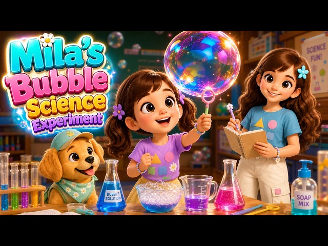 Mila's Bubble Science Experiment