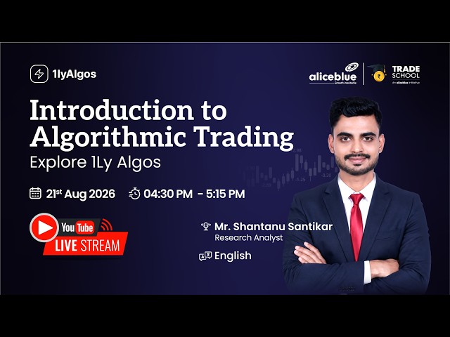 Introduction to Algorithmic Trading: Explore 1Ly Algos | LIVE Webinar