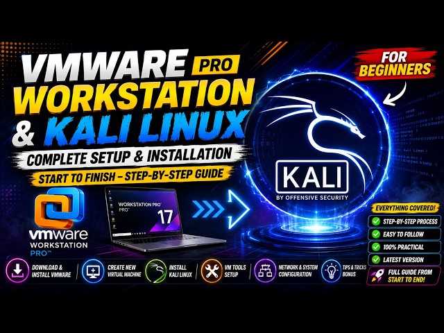 How to Install Kali Linux on VMware Workstation Pro | Complete Setup Guide 2026🚀(Step-by-Step Hindi)