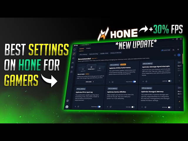 Best Hone.gg Settings to Boost FPS, Reduce Lags & Improve Gaming Performance on ANY PC