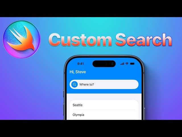 SwiftUI Tutorial for Beginners – Custom Search Bar