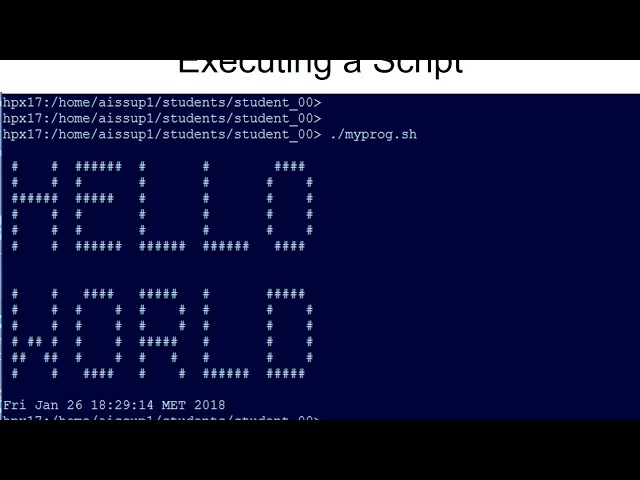 UNIX scripting techniques - meet the shell scripts (EN)