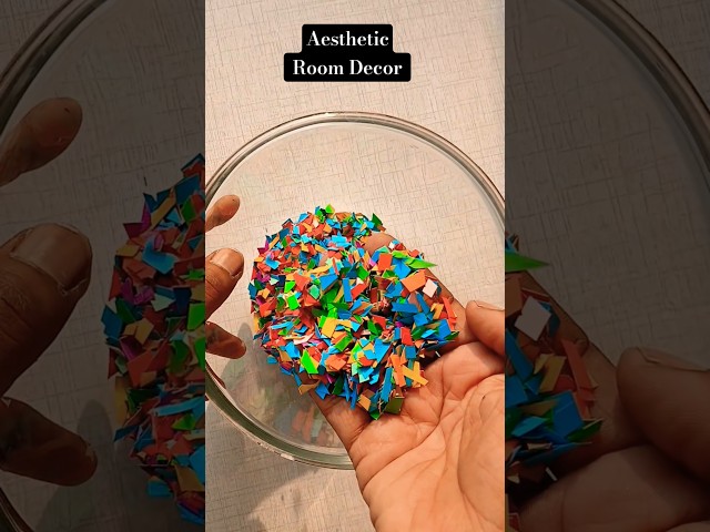 Aesthetic Room Decor with paper | Diy Room decoration ideas  | Paper room Decor Wall decor diy #diy