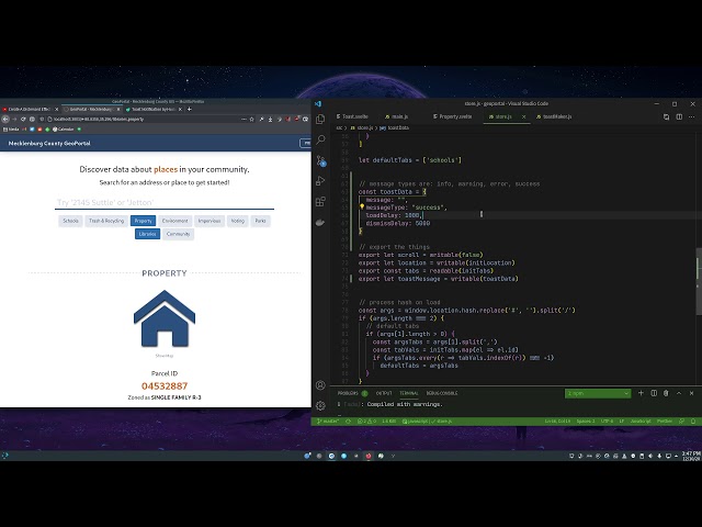 Let people know about fetch problems with a toast message