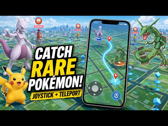 Pokemon GO Spoofer 2026 📍 Catch Rare Pokémon Anywhere! NEW Joystick & Teleport (iOS & Android)