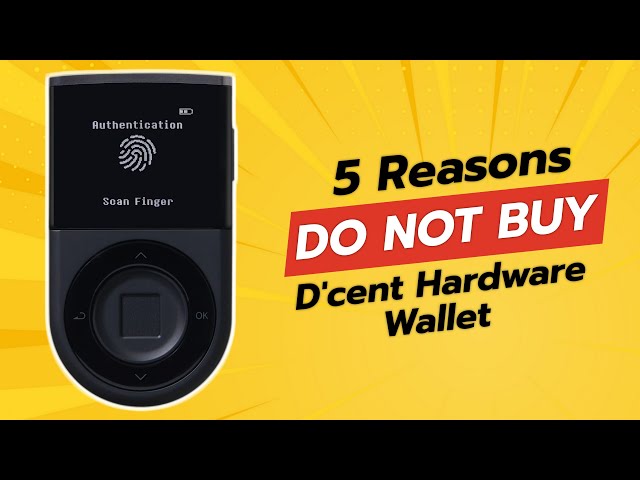 D'CENT Hardware Wallet 🗝️ | 5 Reasons NOT to Buy (Biometric Crypto Wallet Review) 🔍