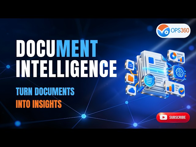 OPS360 Document Intelligence | AI Document Analysis, Insights & Risk Analysis
