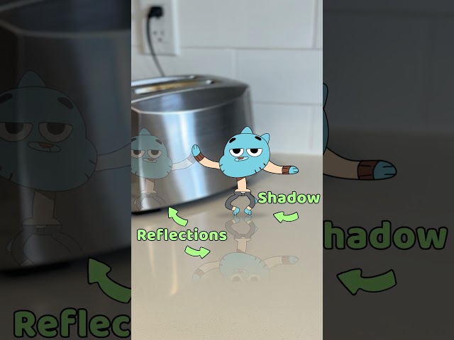 How to Merge Animation with IRL Video 🎥💙 Gumball Style! #flipaclip #animationapp #animate