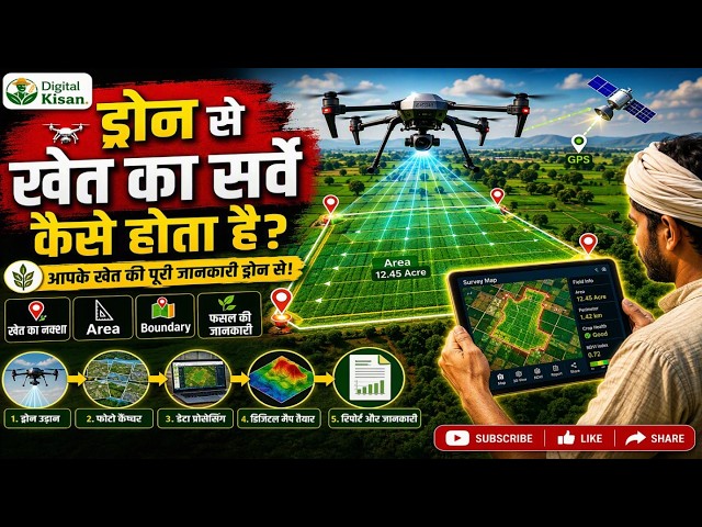 How Does a Drone Survey Work? 🚁 Mapping Farm Land Area, Boundaries, and Layouts in Minutes | Digi...