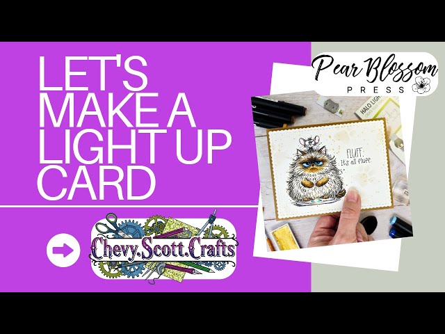 @PearBlossomPress  Halo Light One Light with @UnityStampCompany Pissy Kitty