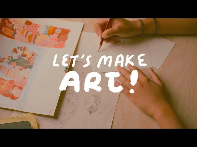 let's paint and draw together 🎨 art studio vlog