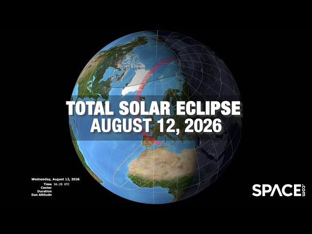 Total Solar Eclipse 2026: Where will it be visible? – See NASA Animations