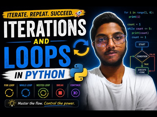 Iterations and loops in python #python #learning