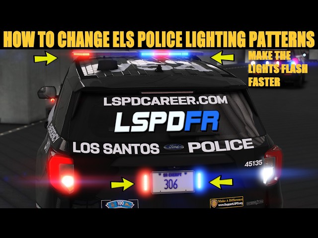 How To Change Police Lighting Patterns | ELS | #lspdfr