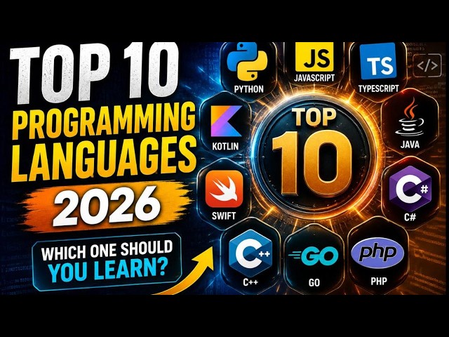 Top 10 Programming Languages in 2026 — #1 Might Surprise You!