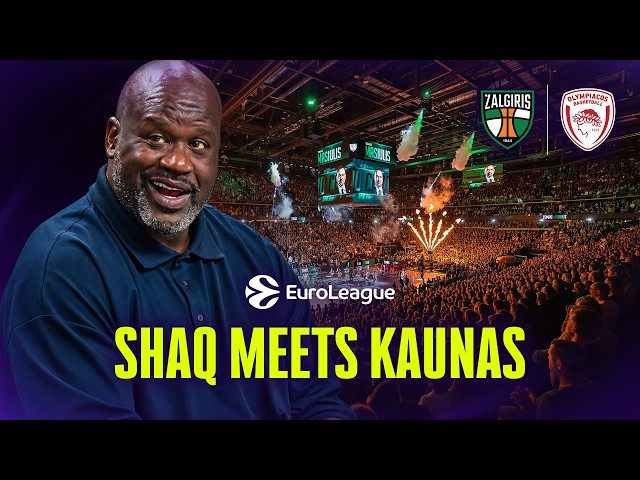 SHAQ FEELS THE KAUNAS ATMOSPHERE! | Zalgiris Kaunas vs Olympiacos | PREGAME SHOW