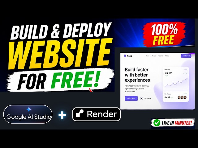 Build & Host a Website for FREE with Google AI Studio + Render (Step-by-Step)