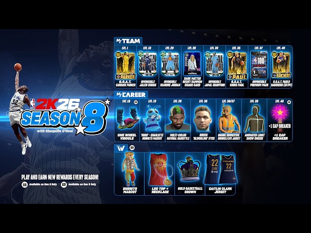 NBA 2K26 | Season 8 First Look • New remastered Park, rewards, MyCAREER events, animations, & more.